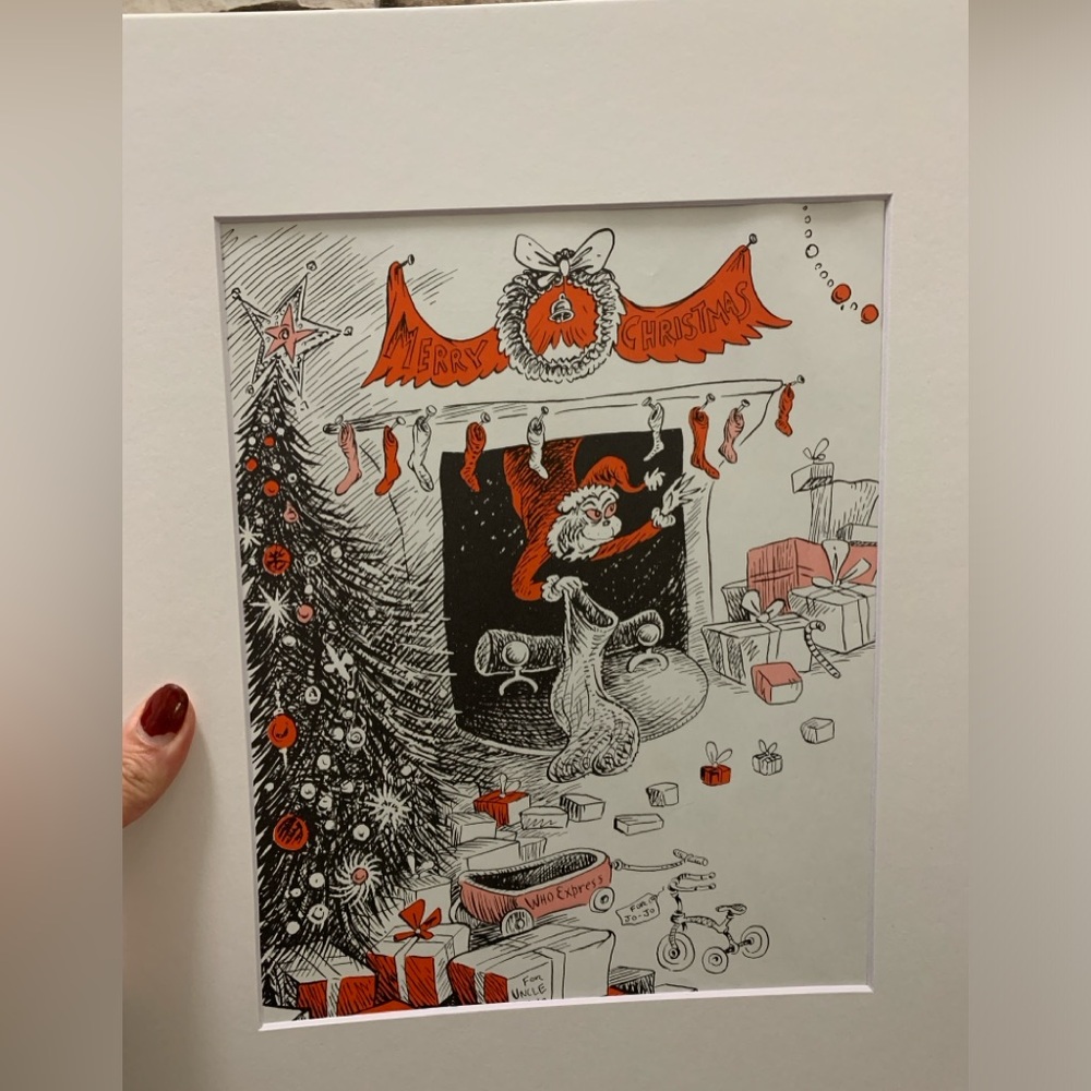 DR.SEUSS GIESEL LITHO 8x11" matted 11x14" NWOT
